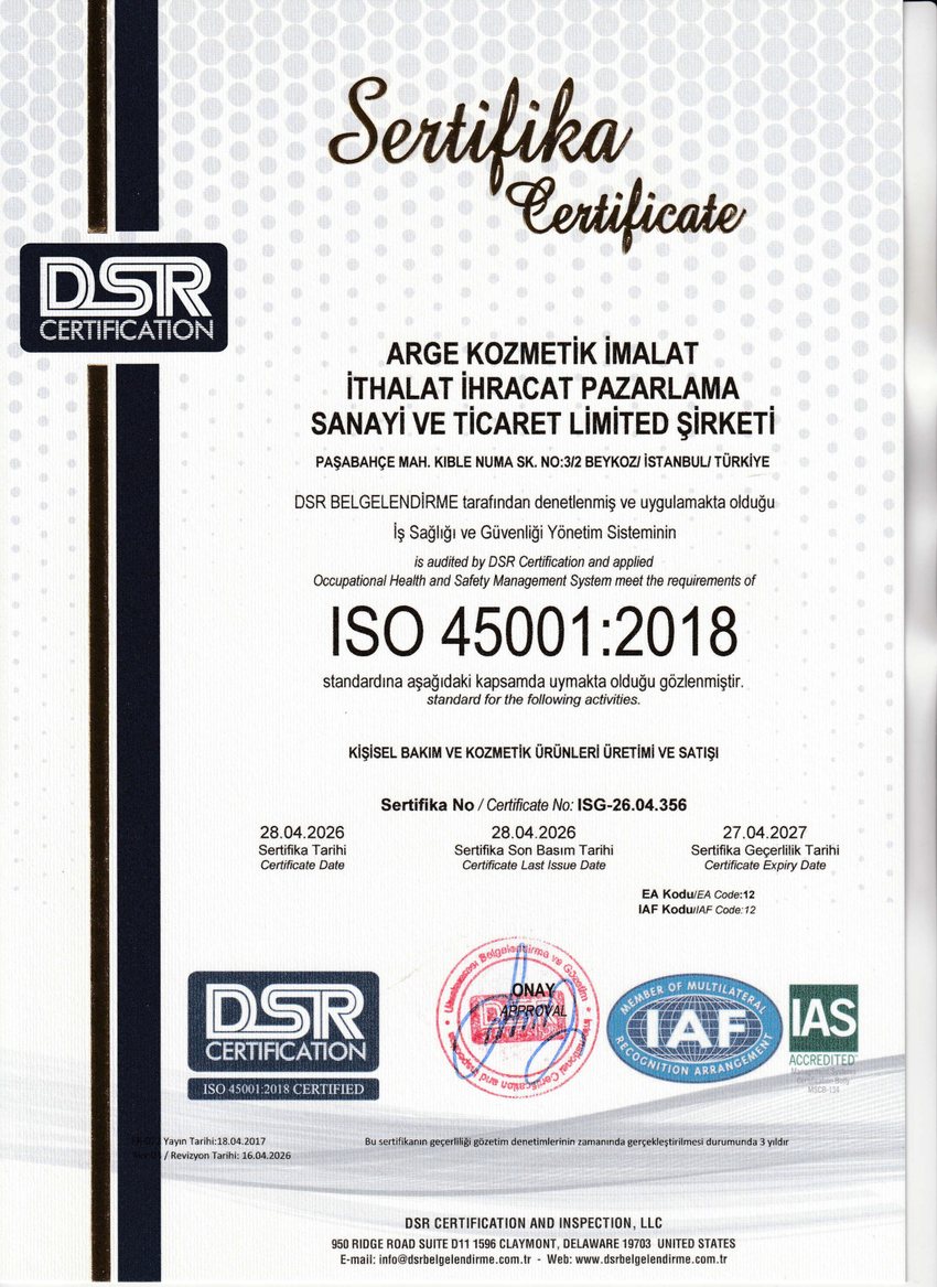 ISO 45001:2018 — Occupational Health & Safety